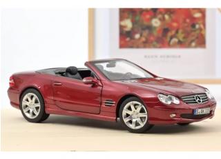 Mercedes-Benz SL 500 2003 Rot metallic 1:18-Limitierte Auflage 300 St Norev 1:18 Metallmodell